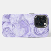 ダークパープルマーブルグラデーション iPhoneケース (裏面横)