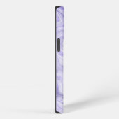 ダークパープルマーブルグラデーション iPhoneケース (右側面)