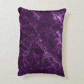 ダークパープル大理石：贅沢な質感。 アクセントクッション (裏面(縦))