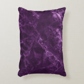 ダークパープル大理石：贅沢な質感。 アクセントクッション (正面(垂直))