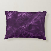 ダークパープル大理石：贅沢な質感。 アクセントクッション (裏面)