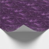 ダークパープル大理石:贅沢な質感。 ラッピングペーパー (角)