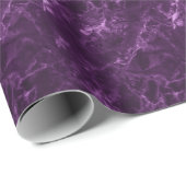 ダークパープル大理石:贅沢な質感。 ラッピングペーパー (ロールコーナー)