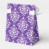 ダークパープル白ヴィンテージダマスクパターン フェイバーボックス (裏面サイド)