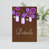 ダークパープル素朴フローラメーソンジャース詳細 エンクロージャーカード (スタンド正面)