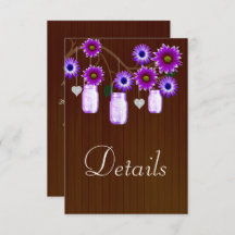 ダークパープル素朴フローラメーソンジャース詳細