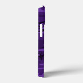 ダークパープル迷彩柄カスタム文字 Case-Mate iPhoneケース (裏面 / 右)