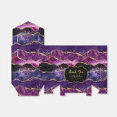 ダークパープル金ゴールドシークインズアゲイト誕生日サンキューユナイテッド フェイバーボックス (折り畳みなし)