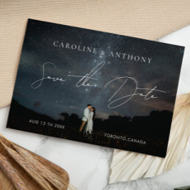 ダークパープル魔法金ゴールドQrコード写真 セーブザデート