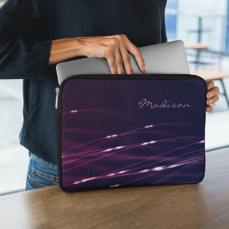 ダークパープル オーダーネーム ノートパソコン スリーブ 15''