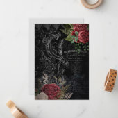 ダークビクトリアンバラエフランスのフェラ ノートカード (正面/裏面インサイチュ)