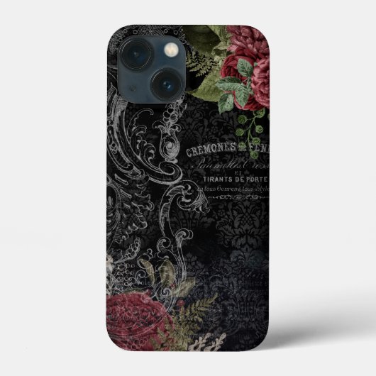 ダークビクトリアンバラエフランスのフェラ Case-Mate iPhoneケース (裏面)