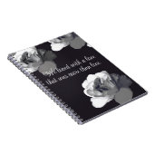 ダークビクトリアンフローラロマンチック引用文 ノートブック (右側)