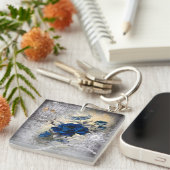 ダークビクトリアンブルーバラエフェラ キーホルダー (正面右)