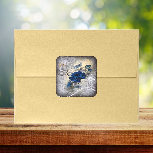 ダークビクトリアンブルーバラエフェラ スクエアシール