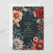 ダークビクトリアンロマ結婚ンス 招待状 (正面)