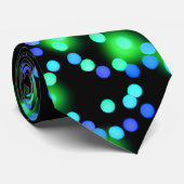 ダークビューティフルカラーのネオン白熱［赤熱］光を放つ《写真》ぼけ味灯 ネクタイ (ロール)