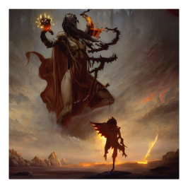 ダークビースト対ウォリアー フォトプリント           