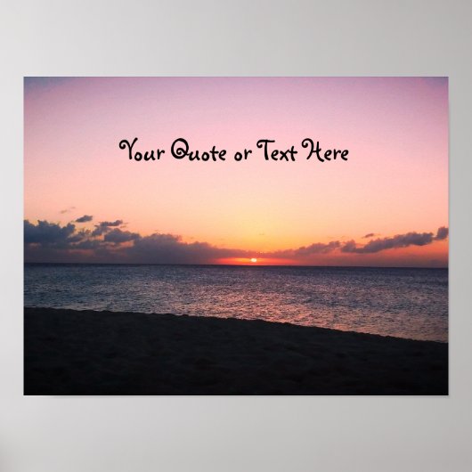 ダークビーチサンセット ポスター (正面)