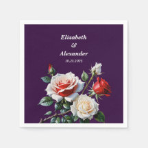 ダークピかわいらしンク白い赤いバラのフローラ結婚ズ