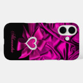 ダークピエレガントックシルクルックブラックハートジュエル Case-Mate iPhoneケース (裏面 (横))