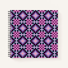 ダークピクセルパターン ノートブック