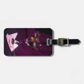 ダークピンクアルコールカクテルマルティーニ ラゲッジタグ (正面横)