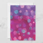 ダークピンクオントップマーメイド誕生日招待状 招待状 (裏面)