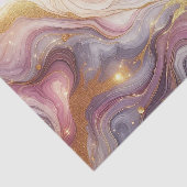 ダークピンクパープル金ゴールドホワイトマーブルアートパターン 薄葉紙 (詳細)