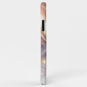 ダークピンクパープル金ゴールドホワイトマーブルアートパターン Case-Mate iPhoneケース (裏面/右)