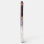 ダークピンクパープル金ゴールドホワイトマーブルアートパターン Case-Mate iPhoneケース (裏面/左)