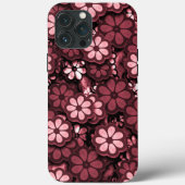 ダークピンクヒッピーiPhone | 60sヒッピーiPhone 13 Case-Mate iPhoneケース (裏面)