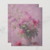 ダークピンクフローラ&ダマスクレープブック紙 (正面/裏面)