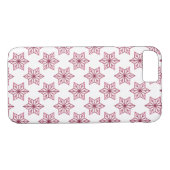 ダークピンクヴィンテージスターバストBT iPhone 7ケース Case-Mate iPhoneケース (裏面(横))