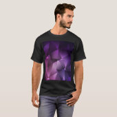 ダークピンクヴィンテージポリゴンきらめく Tシャツ (正面フル)