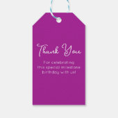 ダークピンク応援55年55誕生日 ギフトタグ (裏面)