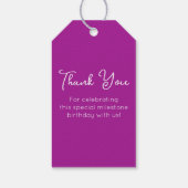 ダークピンク応援80年誕生日賛成 ギフトタグ (裏面)