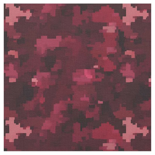 ダークピンク&ブルゴーニュ抽象芸術 ファブリック (クローズアップ)