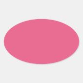 ダークピンク 楕円形シール (正面)