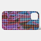 ダークピンク、薄紫、紫の色調のバスケットスタイル Case-Mate iPhoneケース (裏面 (横))