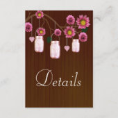 ダークピ素朴ンクフローラメーソンジャース結婚ズ詳細 エンクロージャーカード (正面)