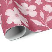 ダークピ離れンクの高級フローラアートパターン ラッピングペーパー (ロールコーナー)
