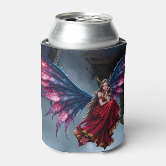 ダークファンタジーの妖精の女王 蝶の羽根 缶クーラー (缶正面)