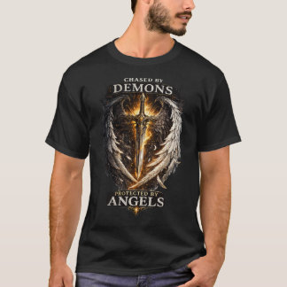 ダークファンタジーエンジェルウォリアー グラフィックステートメント Tシャツ