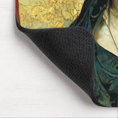 ダークファンタジーゴシックスカル女性 マウスパッド (コーナー)