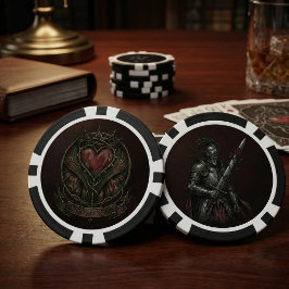 ダークファンタジーナイトとシギル ゴシックトークン ポーカーチップ