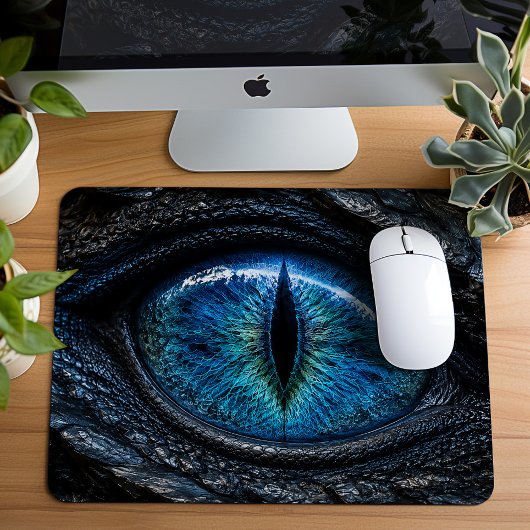 ダークファンタジーブルードラゴンアイ マウスパッド
