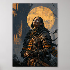 ダークファンタジー装甲の戦士の女 ポスター