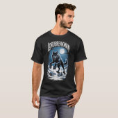 ダークファンタジー・ウルフアート ファン向け Tシャツ (正面フル)