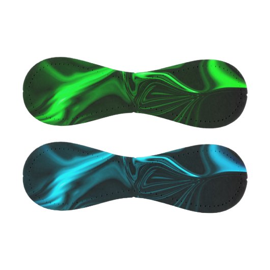 ダークファンドでグリーンニッケルめっきされた曲線と折り目。 野球ボール (パネル)